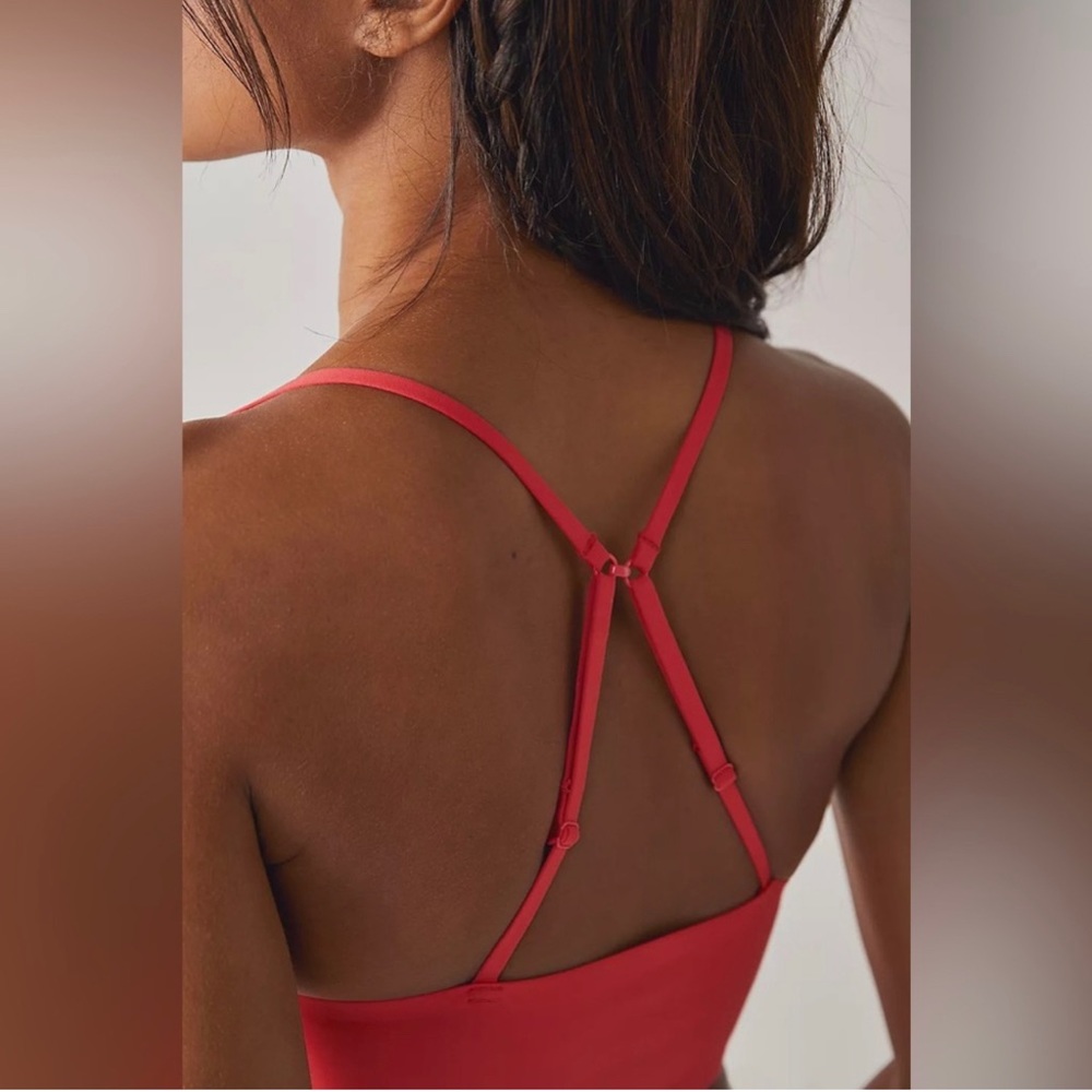 Free People Sage Longline Neo Bralette in Cayenne NWT - Picture 5 of 5